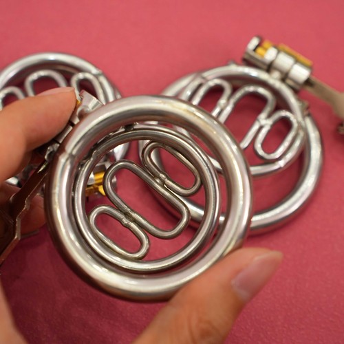 Flat chastity cage con - flat,